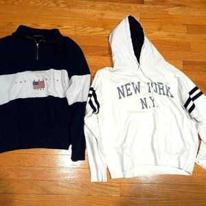 2 Brandy Melville John Galt Sweatshirts - New York & Los Angeles - Medium - EUC